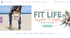 Desktop Screenshot of fitlifetea.com