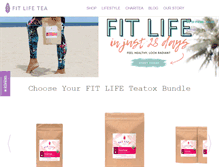 Tablet Screenshot of fitlifetea.com